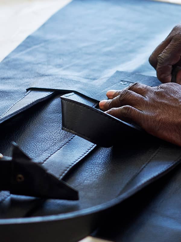 Nappa leather — smooth and supple